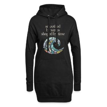 Les chasseurs de verre de mer collectionnent les trésors marins - Sweat-shirt à capuche long Femme - noir - Devant