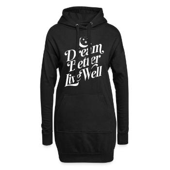 Adeptes de l’hygiène du sommeil, nuits reposantes, - Sweat-shirt à capuche long Femme - noir - Devant