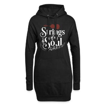 Violinisten Streichinstrumentenmusiker Klassik - Hoodie-Kleid - Schwarz - Vorne