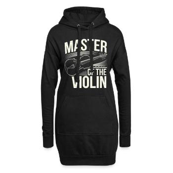 Violinisten Streichinstrumentenmusiker Klassik - Hoodie-Kleid - Schwarz - Vorne