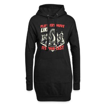 Chess Tacticians Strategy Masters Tactical - Hoodie-Kleid - Schwarz - Vorne