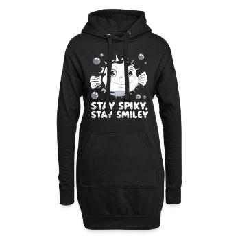 Kugelfisch-meereslebewesen-enthusiasten Quirky - Hoodie-Kleid - Schwarz - Vorne
