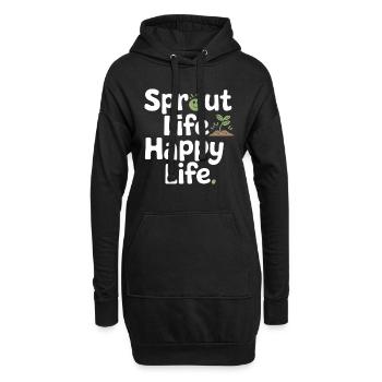 Collecteur de plantes pour les collectionneurs de plantes d’intérieur dans le - Sweat-shirt à capuche long Femme - noir - Devant