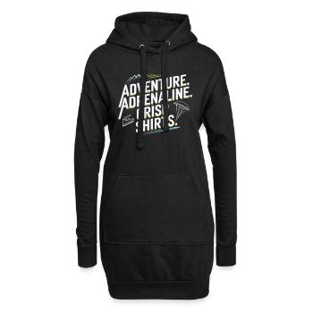 Repassage extrême Compétitif Drôle - Sweat-shirt à capuche long Femme - noir - Devant