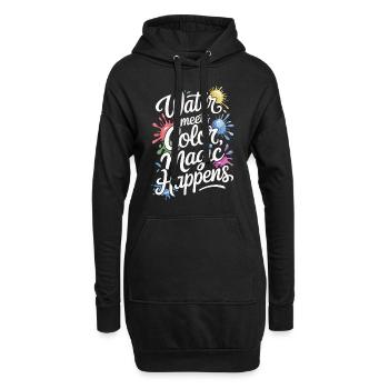 Passe-temps créatif pour les débutants dans le - Sweat-shirt à capuche long Femme - noir - Devant