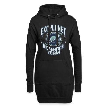 Astrobiologie Exploration spatiale Extraterrestre - Sweat-shirt à capuche long Femme - noir - Devant