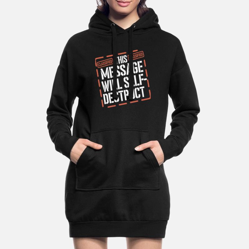 Retro Cryptography Spy Code Roast Spying Hoodie Dress