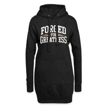 Forge Viking Guerrier Forge nordique Travail du métal - Sweat-shirt à capuche long Femme - noir - Devant