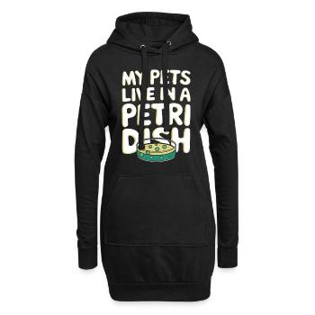 Microscope Enthusiast Lab Technician Science - Hoodie Dress - black - Front