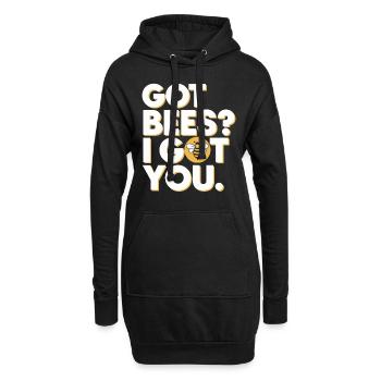 Bienenentfernungsspezialist Live Swarm Rescue - Hoodie-Kleid - Schwarz - Vorne