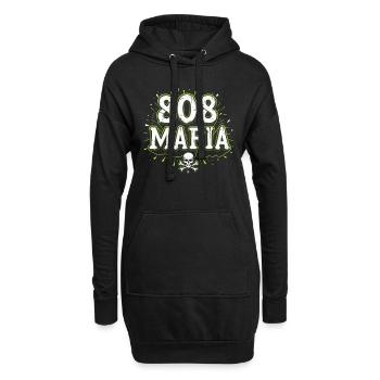 Music Produzent 808 Bass Hip-hop Beatmaker - Hoodie-Kleid - Schwarz - Vorne