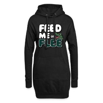 Alligator Krokodil Reptil Enthusiast Sumpf - Hoodie-Kleid - Schwarz - Vorne