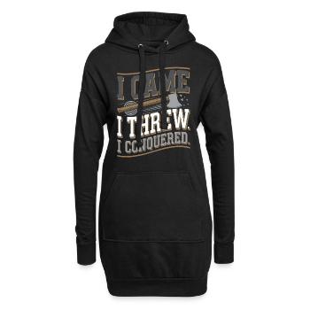Lancer de hache Cible Pratique Bûcheron Sport - Sweat-shirt à capuche long Femme - noir - Devant