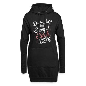 Gruseliger Puppenkollektor - Hoodie-Kleid - Schwarz - Vorne