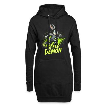 Fitness Bunny Fitness -workout Rabbit Bodybuilding - Hoodie-Kleid - Schwarz - Vorne