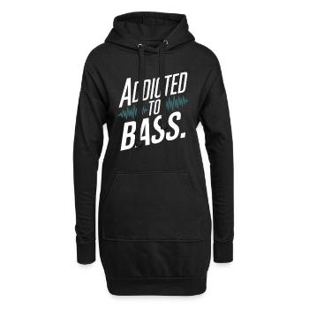 Basse, Guitariste, Musicien, Matériel, Funk, Rock, Jazz - Sweat-shirt à capuche long Femme - noir - Devant