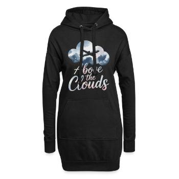 Premier vol Travel Memory Sky - Sweat-shirt à capuche long Femme - noir - Devant