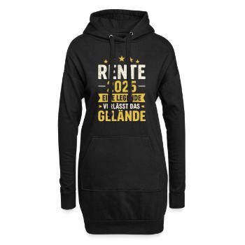 Rente 2025 - Legende - Hoodie-Kleid - Schwarz - Vorne
