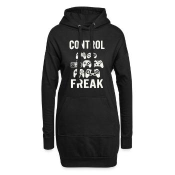 Manette Zocken Gaming Freak - Sweat-shirt à capuche long Femme - noir - Devant
