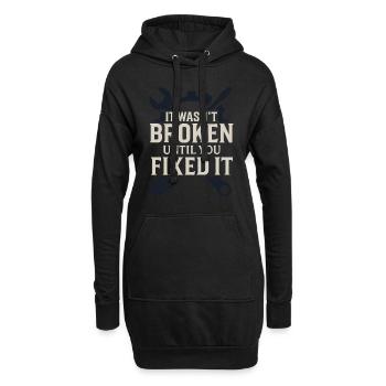 Aviation Mechanic Faa Humor Aircraft Technician - Hoodie-Kleid - Schwarz - Vorne