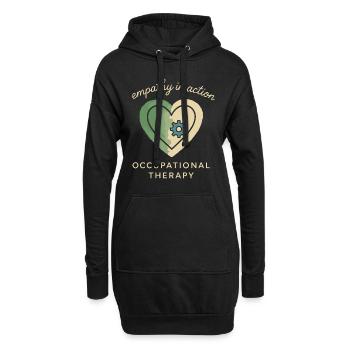 ergothérapeute ot Gift Healthcare Reha - Sweat-shirt à capuche long Femme - noir - Devant