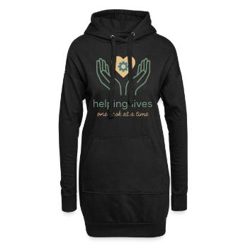 ergothérapeute ot Gift Healthcare Reha - Sweat-shirt à capuche long Femme - noir - Devant