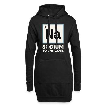 Salzliebhaber Natriumabhängiger Nacl Meme - Hoodie-Kleid - Schwarz - Vorne