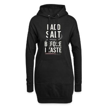 Salzliebhaber Natriumabhängiger Nacl Meme - Hoodie-Kleid - Schwarz - Vorne