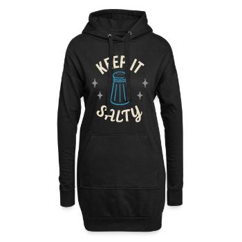 Salzliebhaber Natriumabhängiger Nacl Meme - Hoodie-Kleid - Schwarz - Vorne