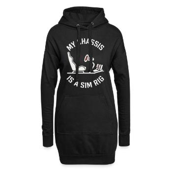 Sim Racing Simulator Cockpit Esports Racer - Sweat-shirt à capuche long Femme - noir - Devant