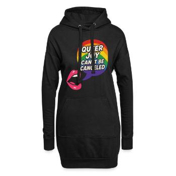 Queer Stolz Queer Freude Lgbtq+ Bestätigung Trans - Hoodie-Kleid - Schwarz - Vorne