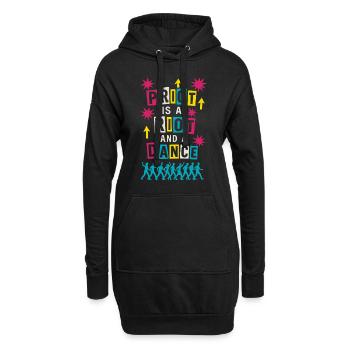 Queer Stolz Queer Freude Lgbtq+ Bestätigung Trans - Hoodie-Kleid - Schwarz - Vorne