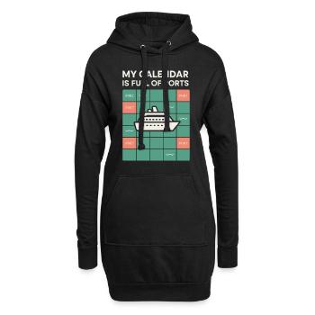 Cruise Addict Funny Cruise Loyalty Ocean - Sweat-shirt à capuche long Femme - noir - Devant