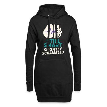 Hirnverletzungsüberlebender Neuro-resiliente - Hoodie-Kleid - Schwarz - Vorne