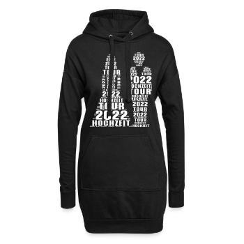 Hochzeit Tour 2022 Junggesellen T-Shirt Geschenk - Hoodie-Kleid - Schwarz - Vorne