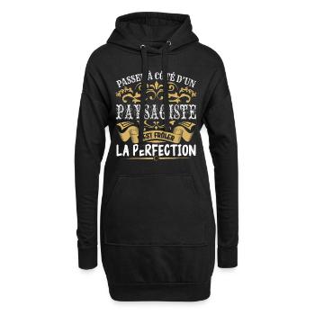 Le Meilleur Paysagiste | Paysagiste à la perfectio - Sweat-shirt à capuche long Femme - noir - Devant