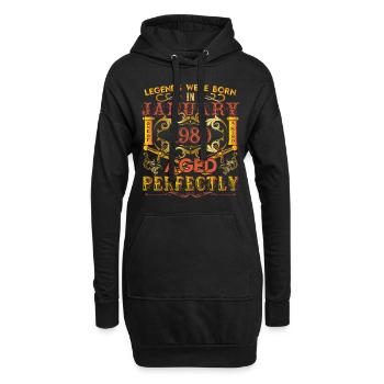 January 1980 - birthday 1980 legends were born. - Sweat-shirt à capuche long Femme - noir - Devant