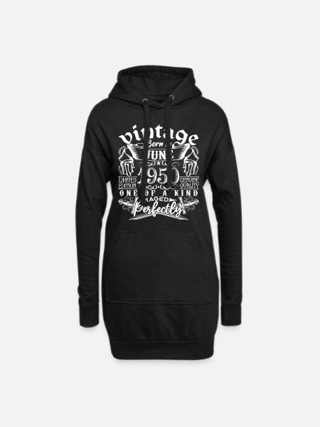 1950 Juni 1950 Jahrestag Juni 1950 Juni - Hoodie-Kleid - Schwarz