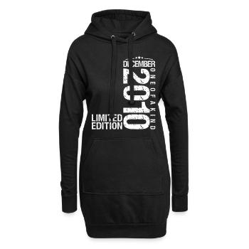 Dezember 2010 Dezember Jubiläum Dezember 2010 - Hoodie-Kleid - Schwarz - Vorne