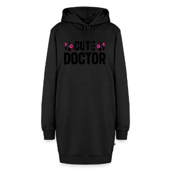Hospital Doctor Emergency Doctor Life Cute Doctor - Hoodie-Kleid - Schwarz - Vorne - AI Model Female 172 light (172cm)
