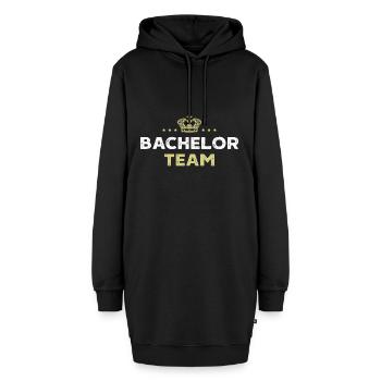 Bachelor Team - Hoodie-Kleid - Schwarz - Vorne