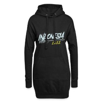 Indonesia 2022 - Hoodie-Kleid - Schwarz - Vorne