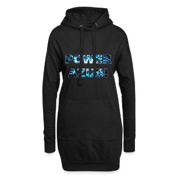 POWER AZUBI - der Auszubildende der Gas gibt Humor - Hoodie-Kleid - Schwarz - Vorne