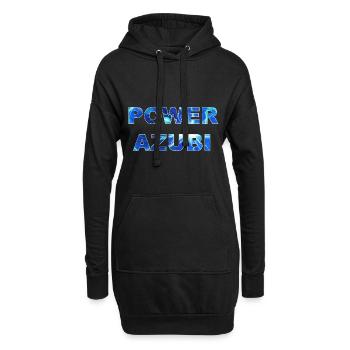 POWER AZUBI - der Auszubildende der Gas gibt Humor - Hoodie-Kleid - Schwarz - Vorne