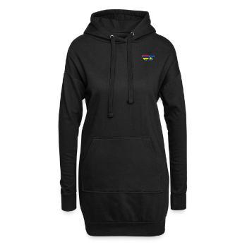Maurice Bosnie Flag Coeur - Sweat-shirt à capuche long Femme - noir - Devant