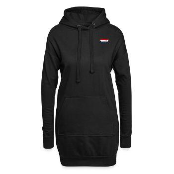 Drapeau du cœur du Paraguay - Sweat-shirt à capuche long Femme - noir - Devant