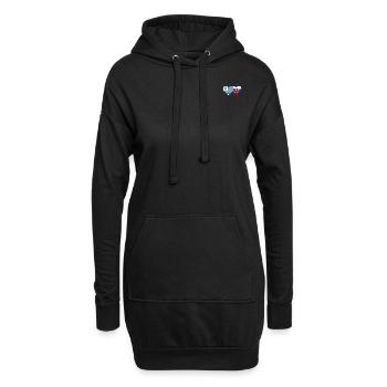 Uruguay Slowakei Herz Flagge - Hoodie-Kleid - Schwarz - Vorne