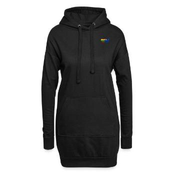 Litauen Neuseeland Flagge - Hoodie-Kleid - Schwarz - Vorne