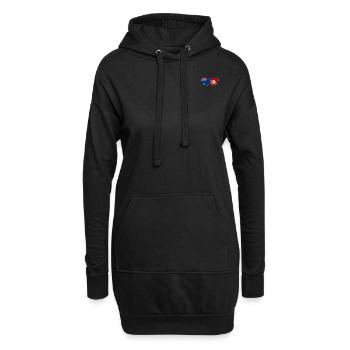 Neuseeland Tunesien Flagge Herz - Hoodie-Kleid - Schwarz - Vorne