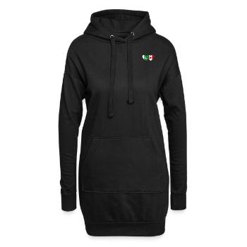 Coeur de drapeau du Pakistan Canada - Sweat-shirt à capuche long Femme - noir - Devant